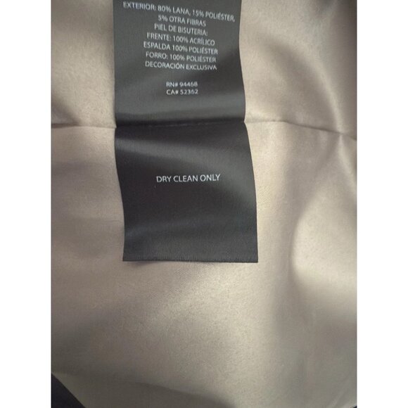 NWT Tahari Camel Wool Blend Lined Belted Coat with Removable Faux Fur Collar L - Picture 16 of 16